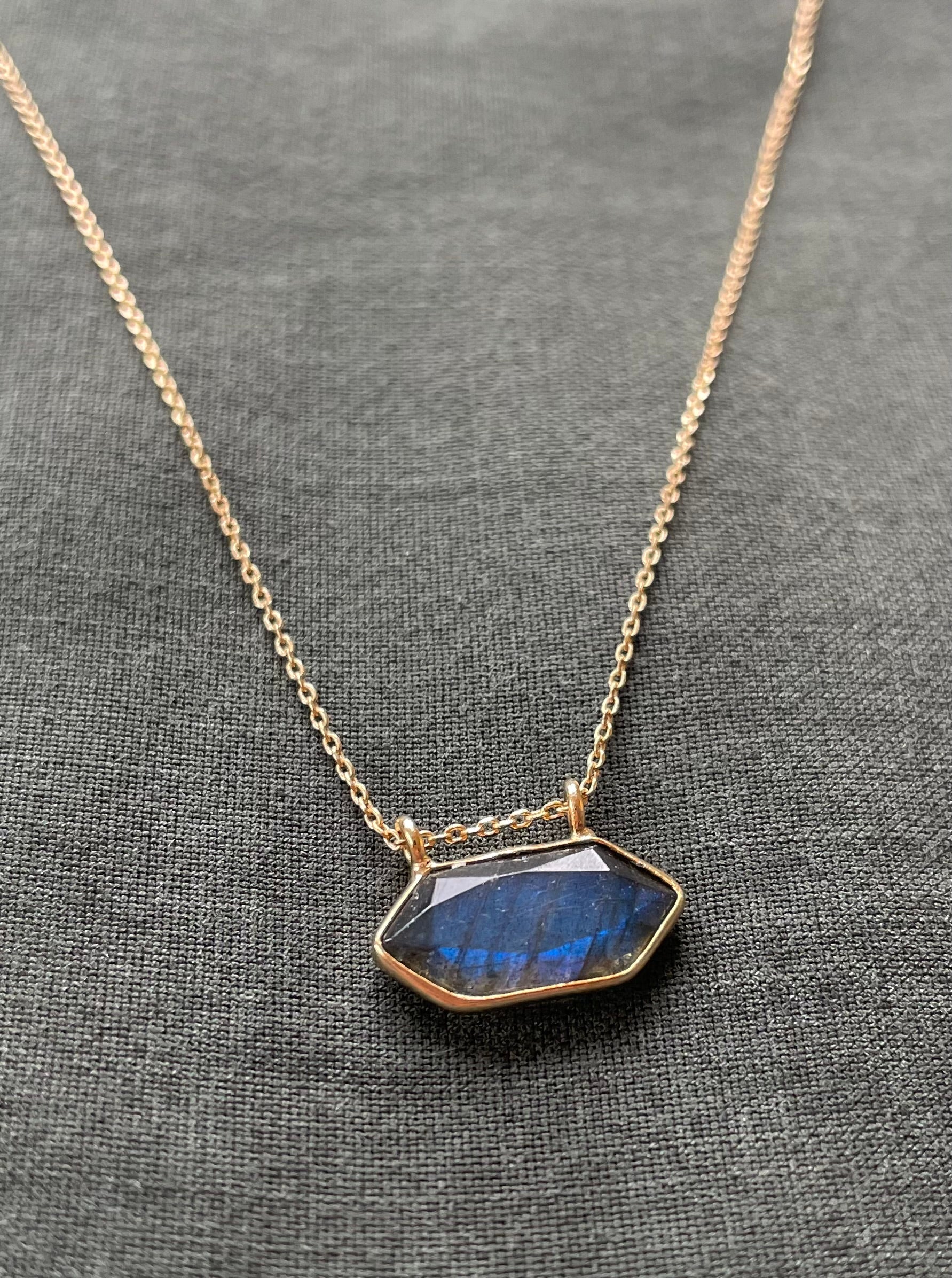 The Hexa Necklace ↠ Labradorite