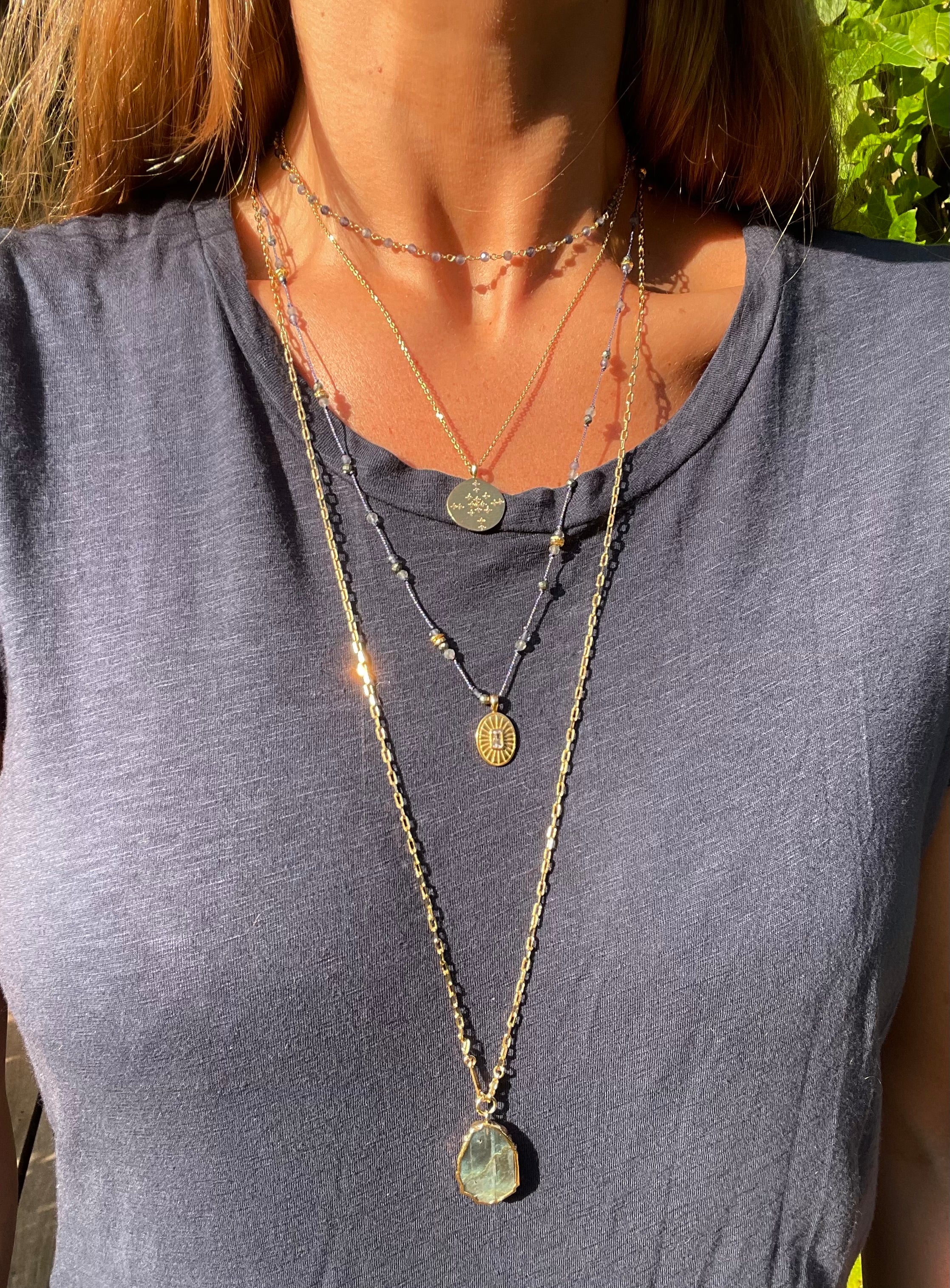 The Kurt Necklace ↠ Labradorite