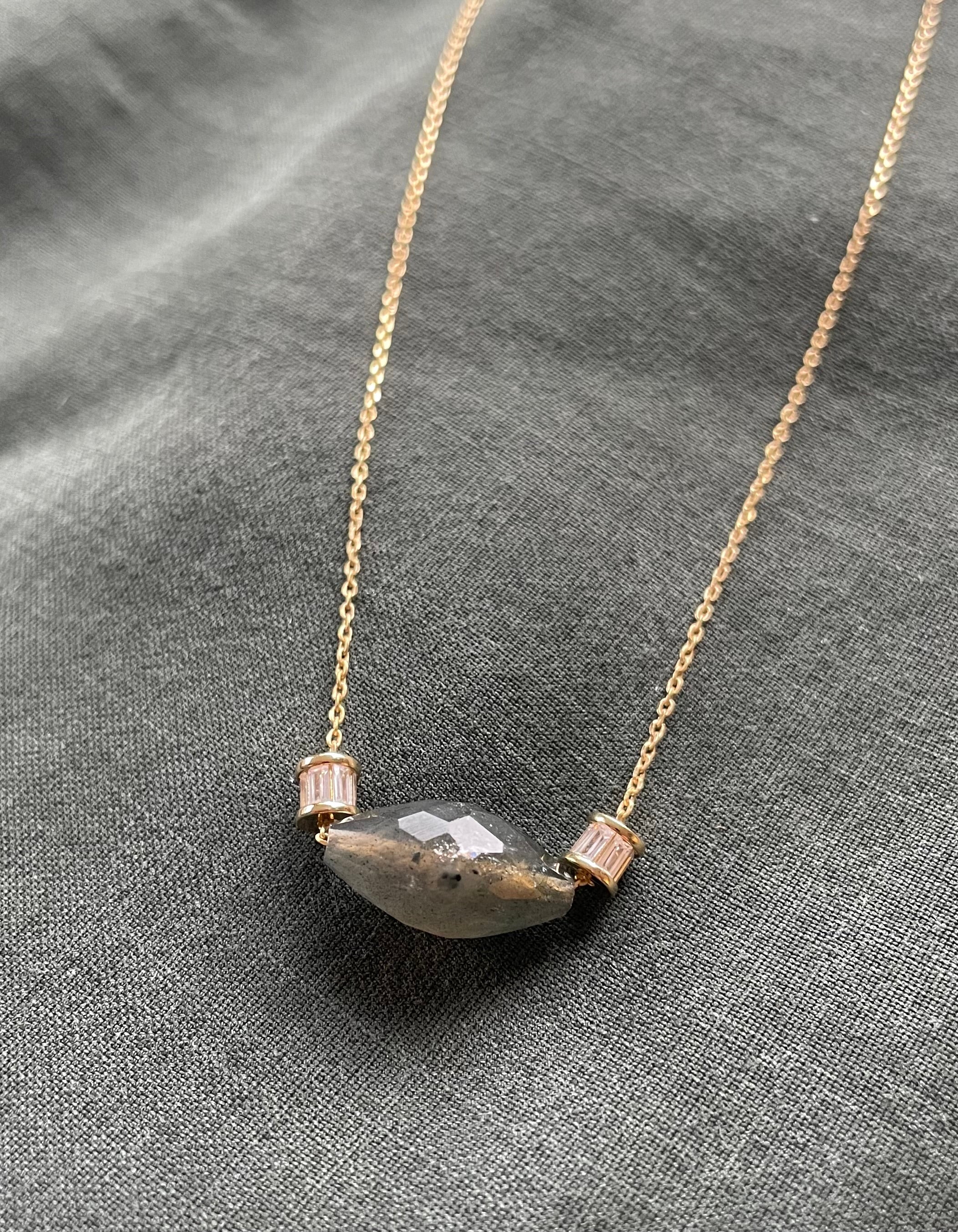 The Livia Necklace ↠ Labradorite