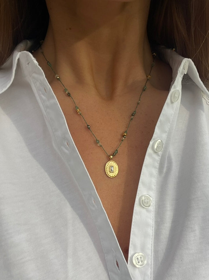 The Baby Ubud Necklace ↠ Aventurine &amp; Astral