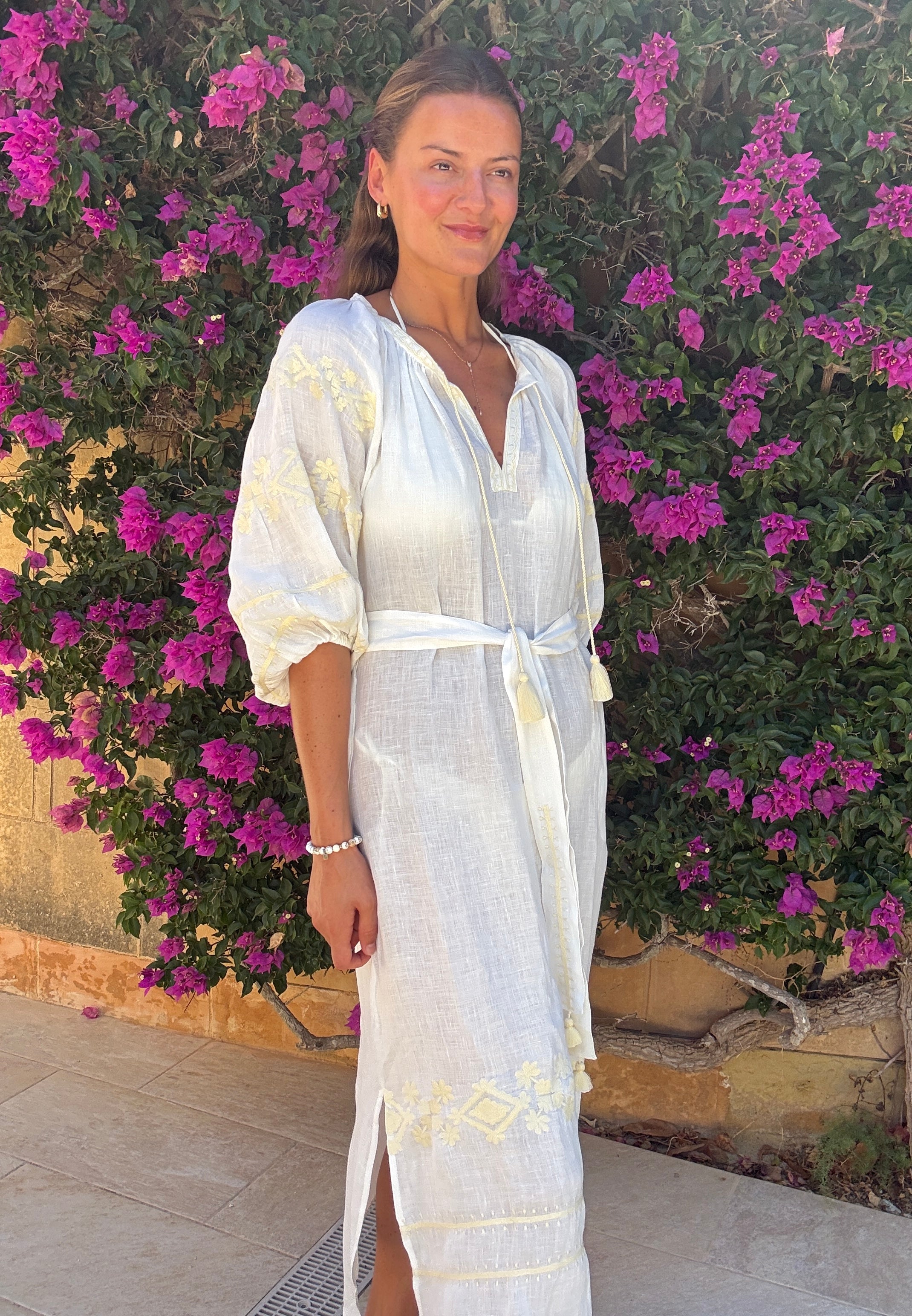 The Babylos Dress ↠ White & Ecru