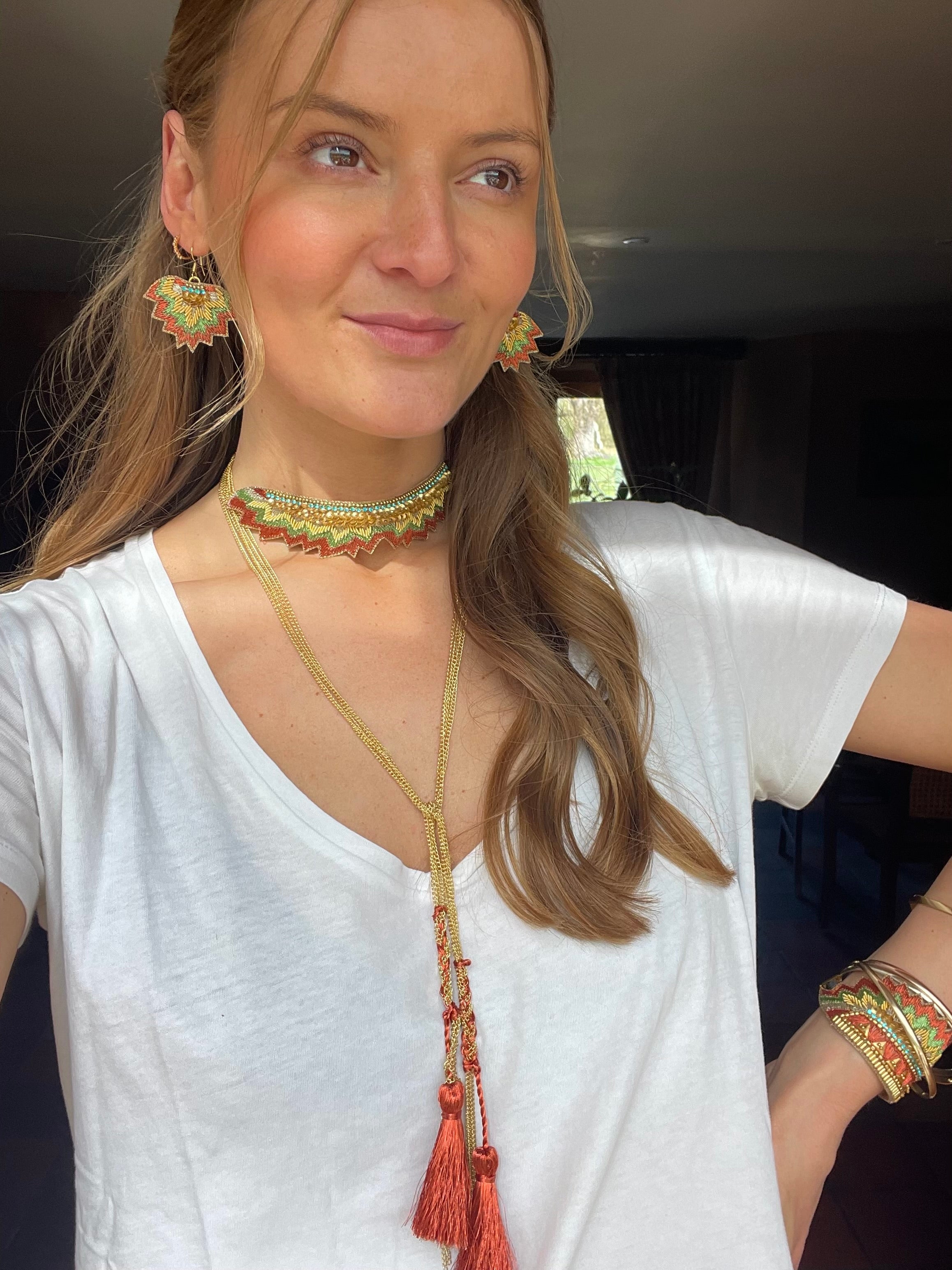 The Maheswari Bracelet ↠ Firebloom