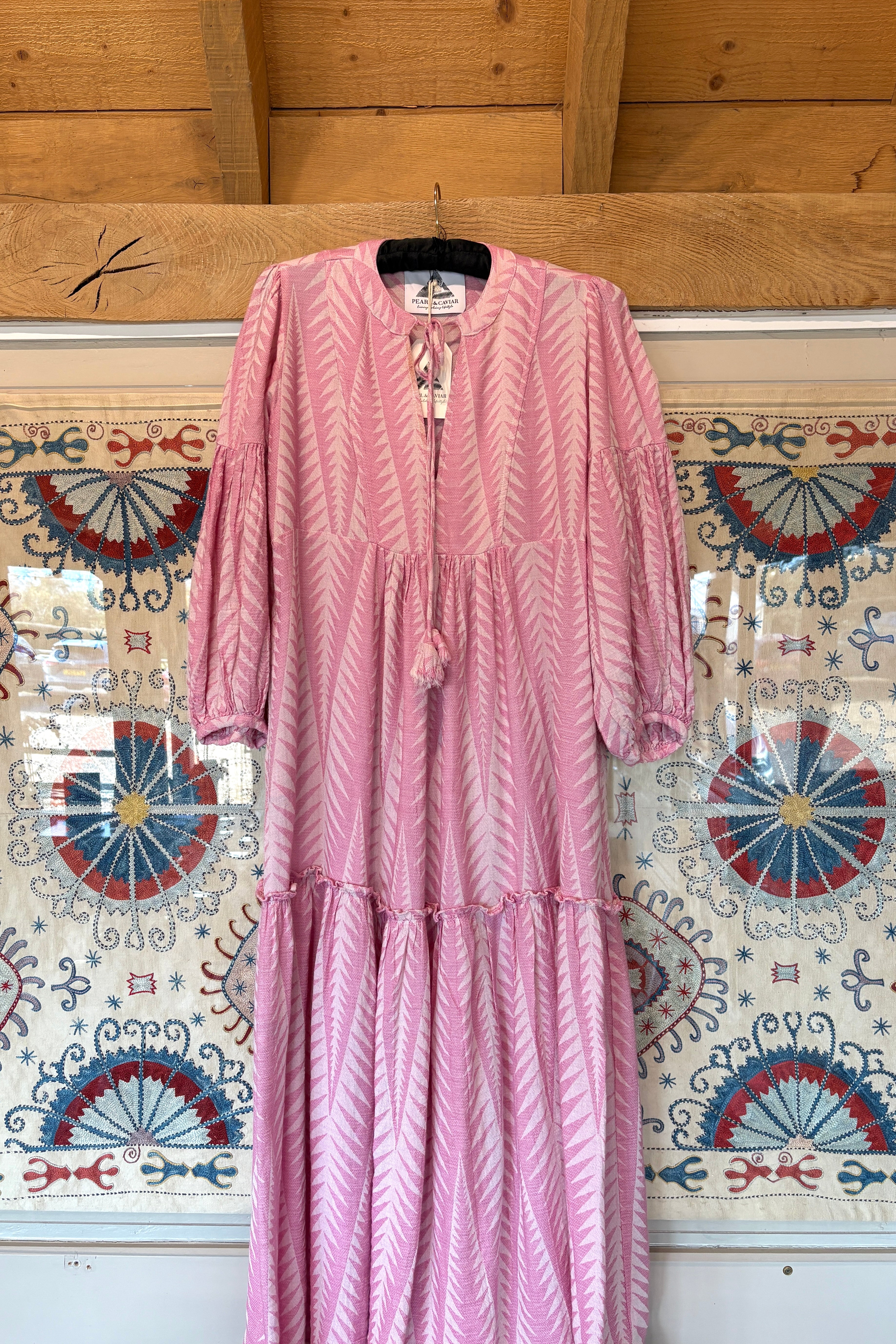 The Zakar Dress (Blue & Pink)