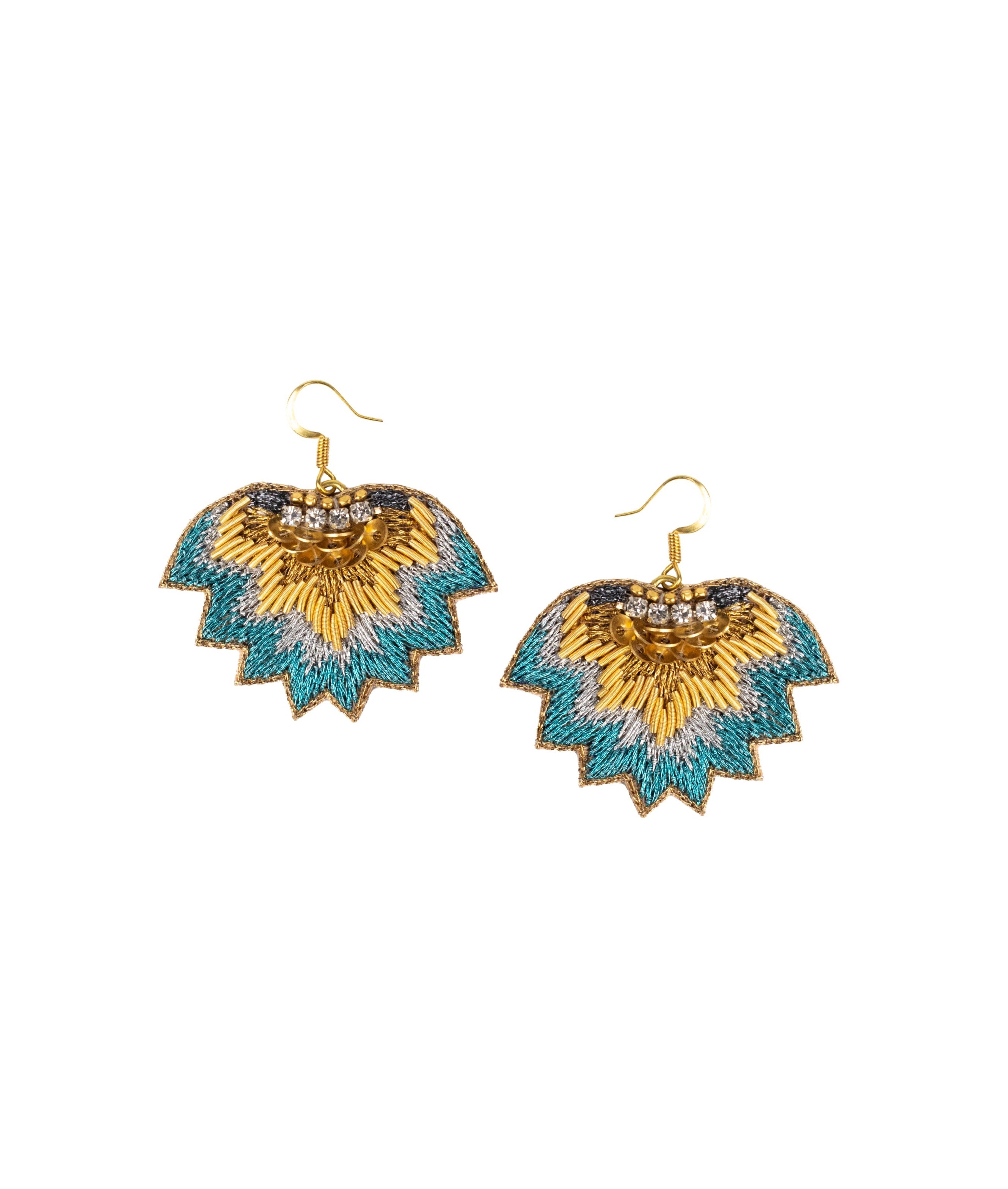 madi earrings in aquamarine nahua official