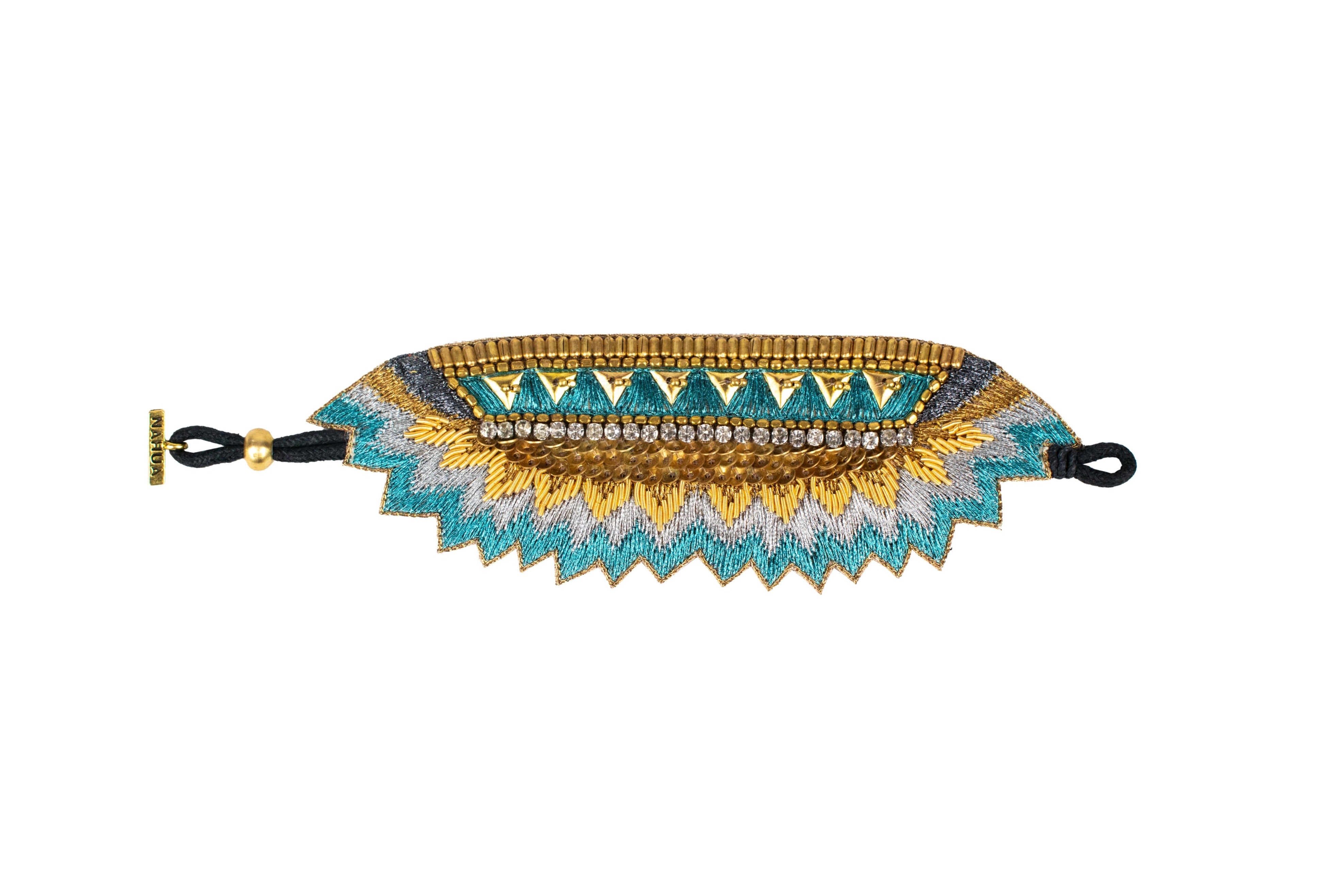 maheswari bracelet in aquamarine nahua official