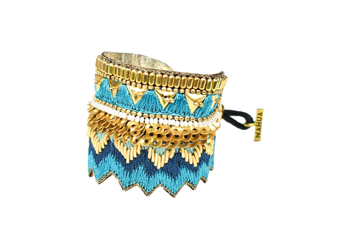 The Maheswari Bracelet ↠ Turquoise