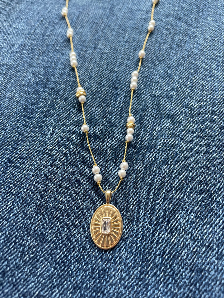 The Baby Ubud Necklace ↠ Pearl &amp; Astral