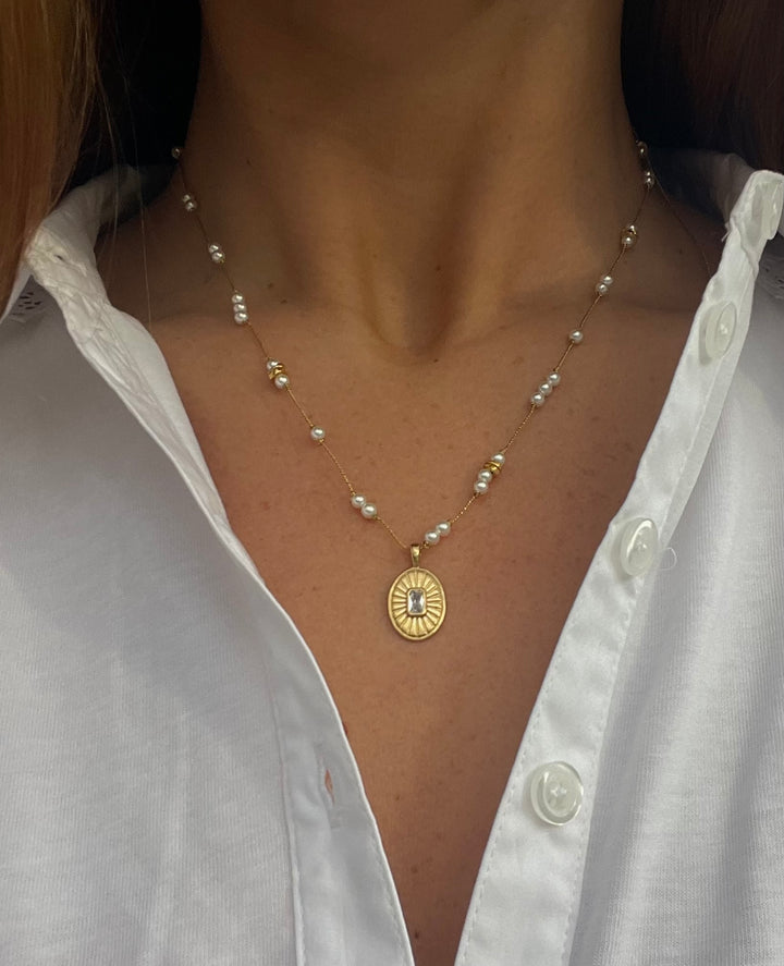 The Baby Ubud Necklace ↠ Pearl &amp; Astral