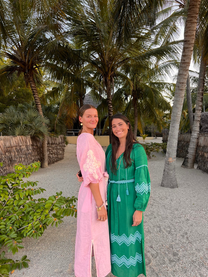 The Rio Veronica Dress ↠ Green &amp; Turquoise