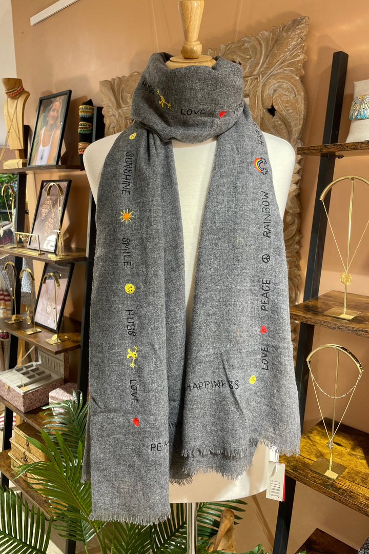 The Embroidered Scarves