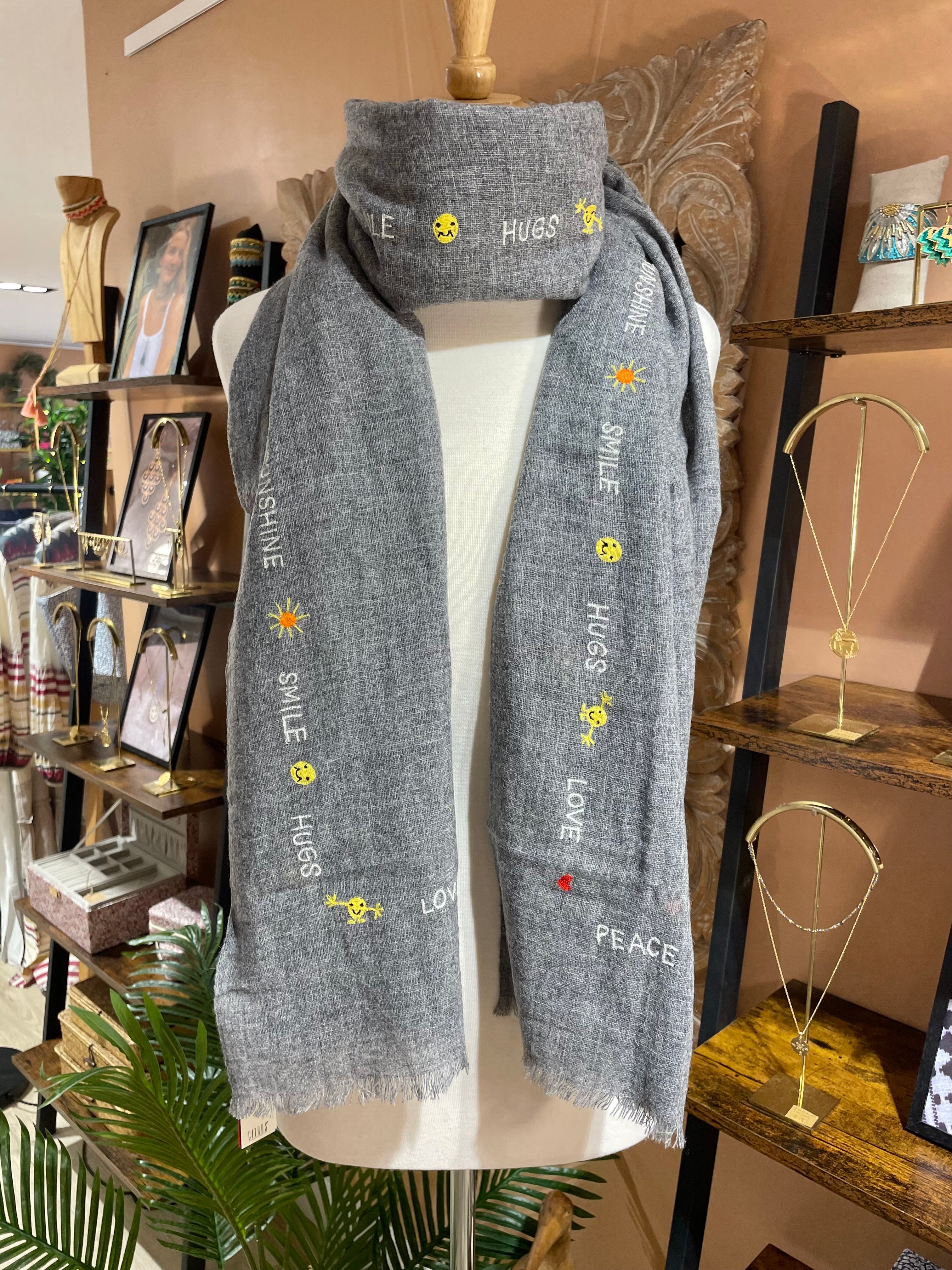 The Embroidered Scarves