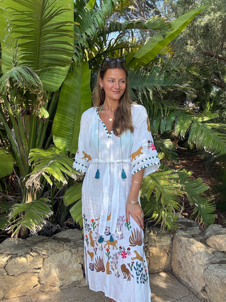 The Cannes Veronica Dress ↠ Natural Multi