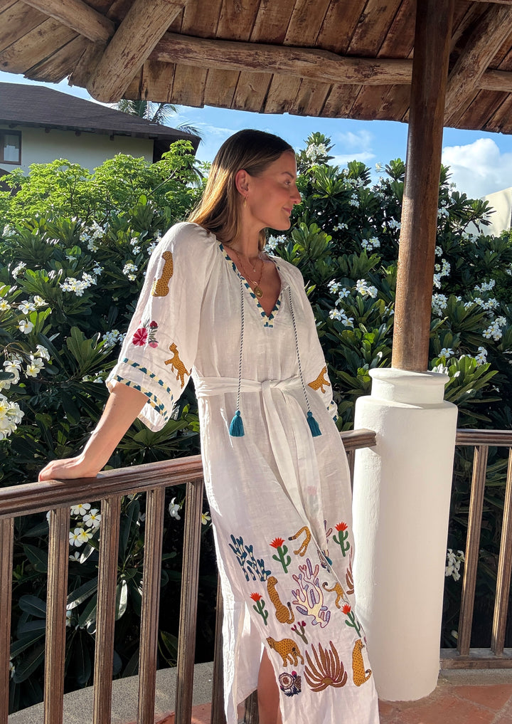 The Cannes Veronica Dress ↠ Natural Multi
