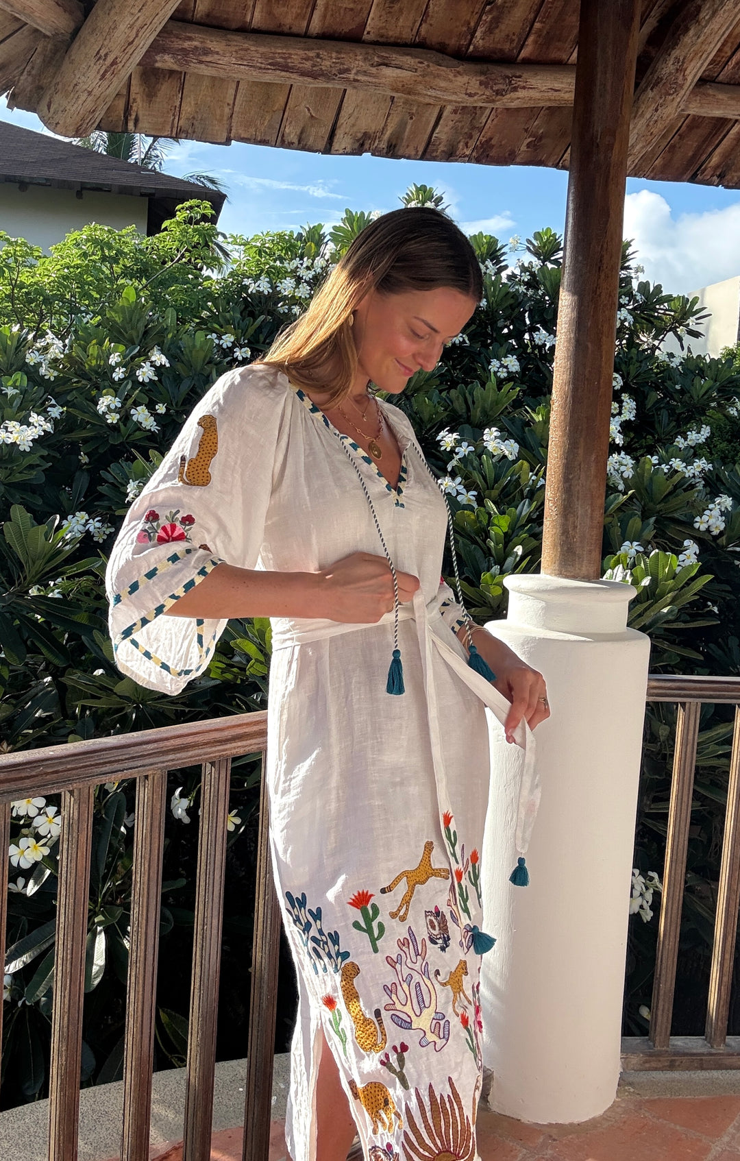 The Cannes Veronica Dress ↠ Natural Multi