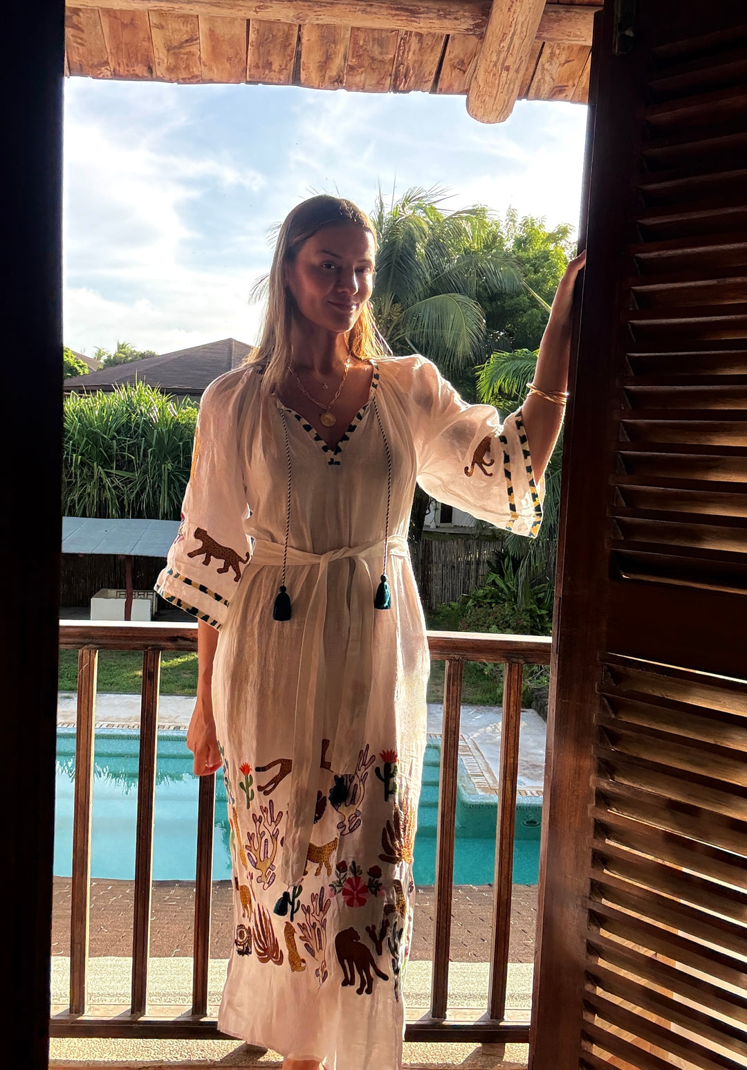 The Cannes Veronica Dress ↠ Natural Multi