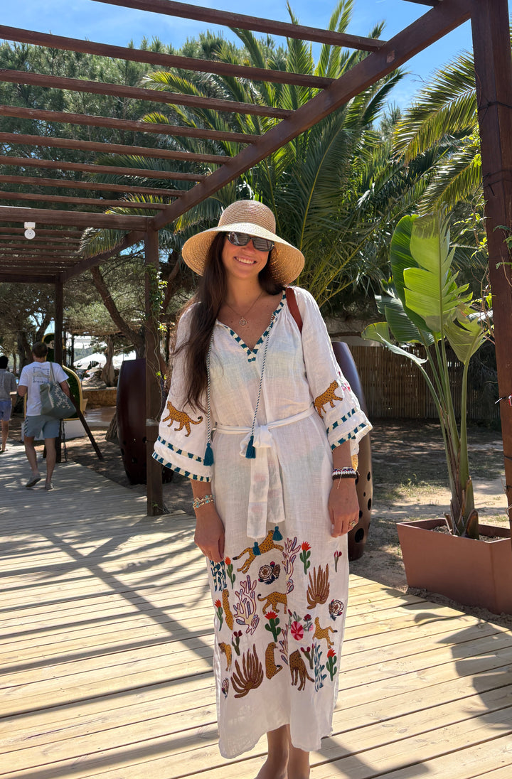The Cannes Veronica Dress ↠ Natural Multi