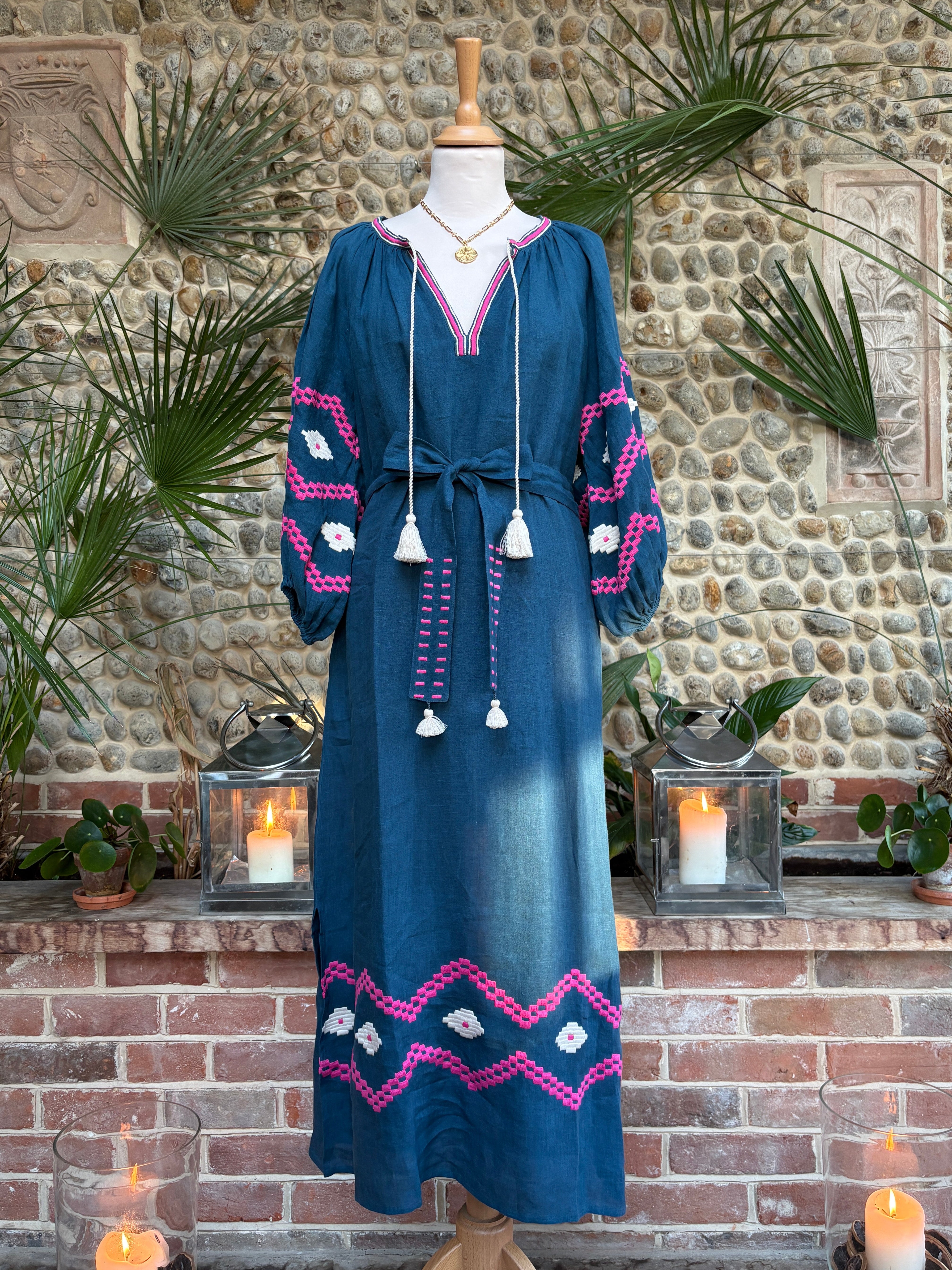 denimblueandpinkkaftanembroidereddressbenarasbycitruskayanukadressfront