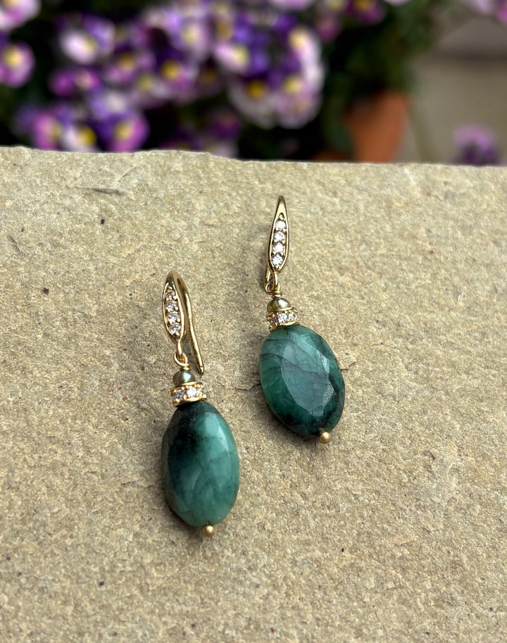 The Elixir Earrings ↠ Emerald