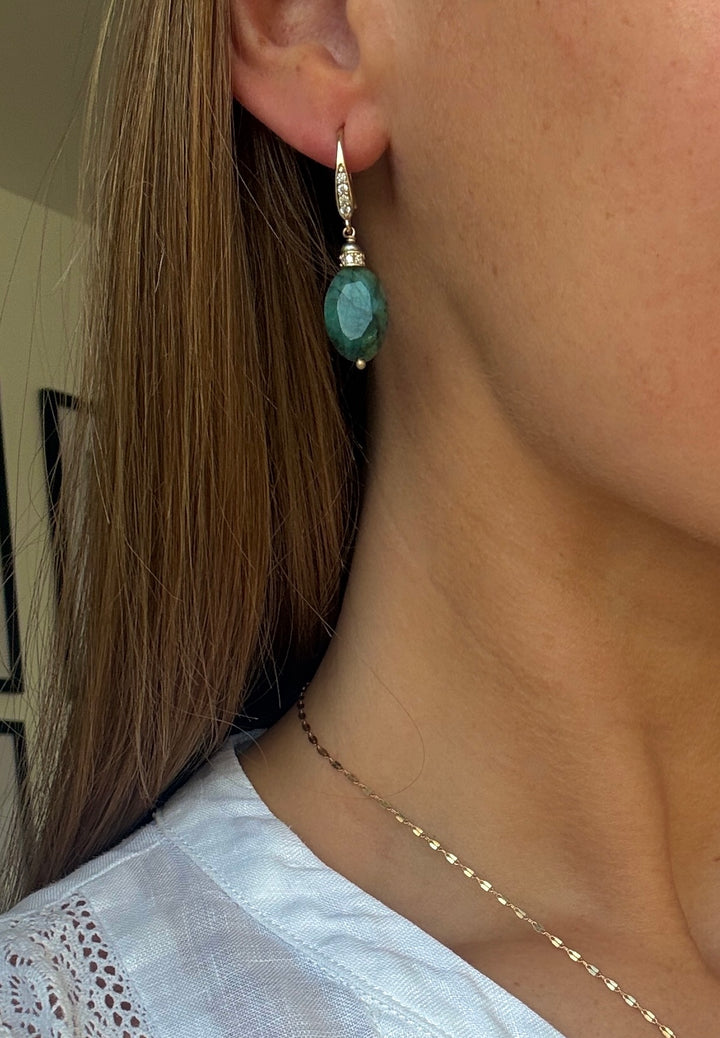 The Elixir Earrings ↠ Emerald