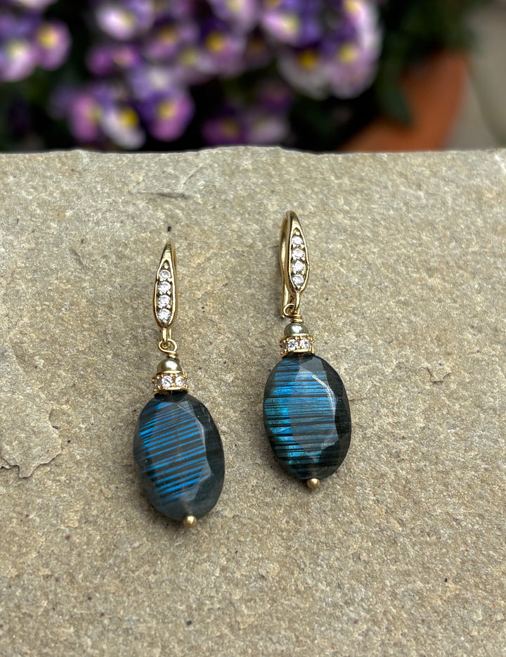 The Elixir Earrings ↠ Labradorite