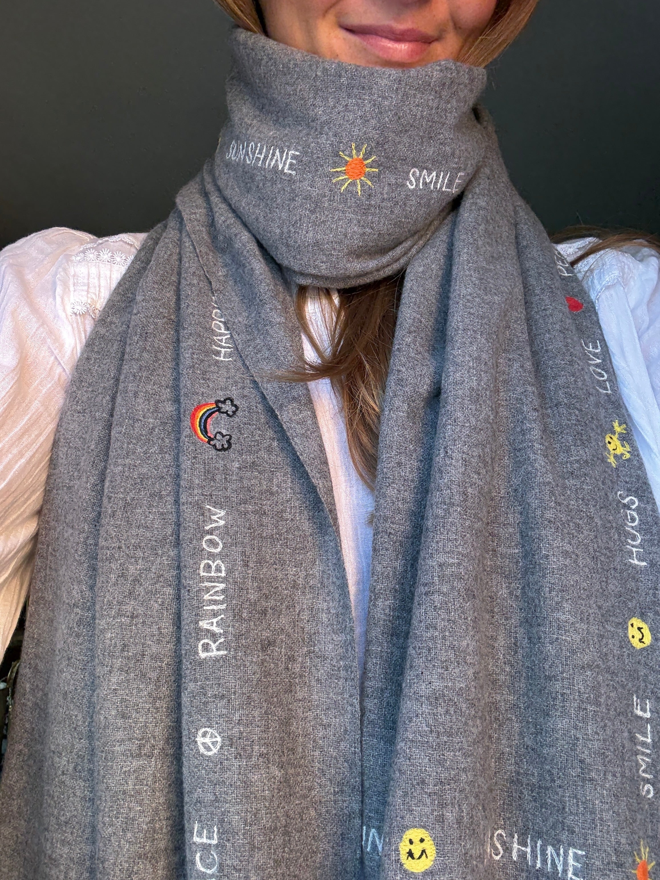 The Embroidered Scarves