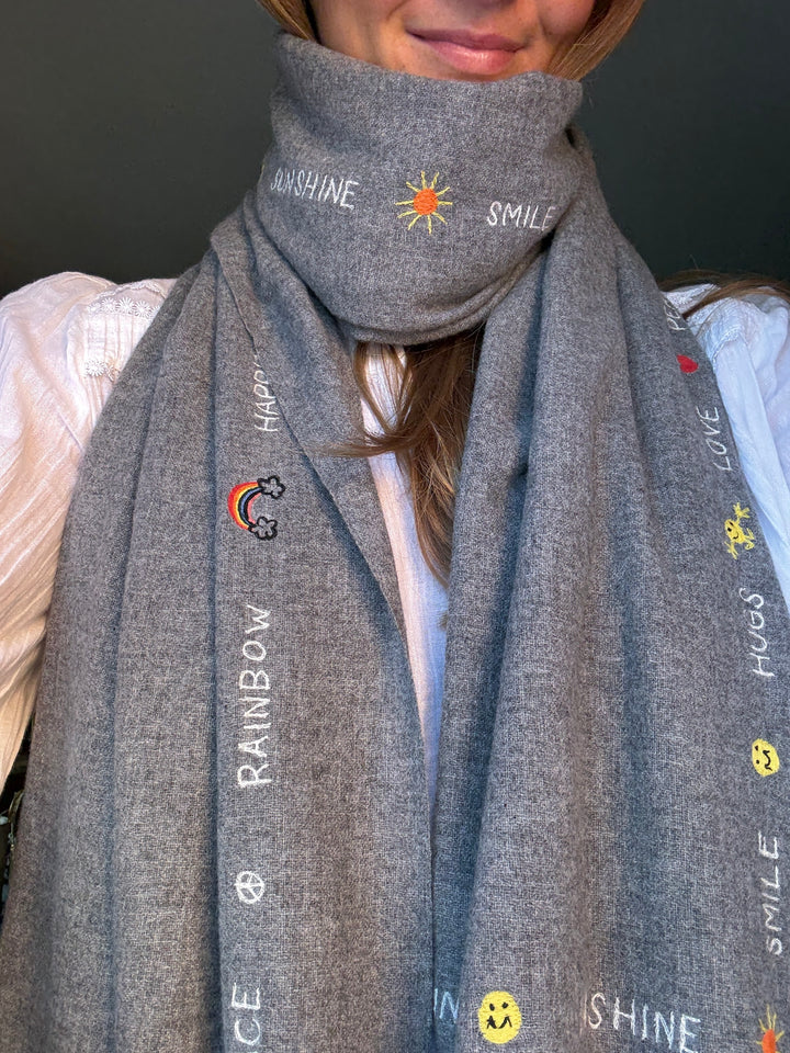 The Embroidered Scarves