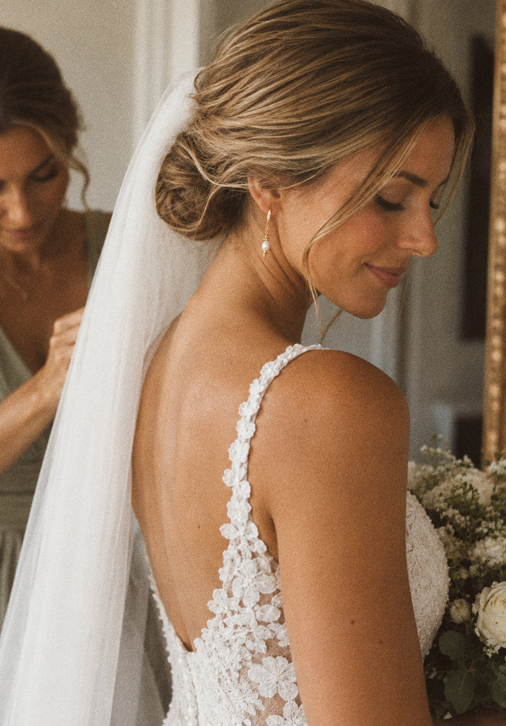 The Fallon Earrings ↠ Pearl