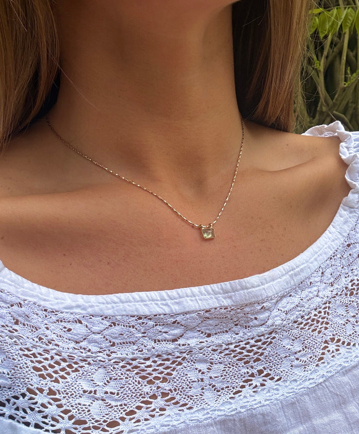 The Jolie Necklace ↠ Green Amethyst