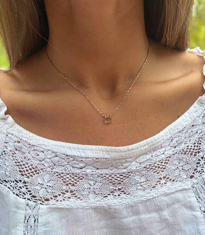 The Jolie Necklace ↠ Green Amethyst