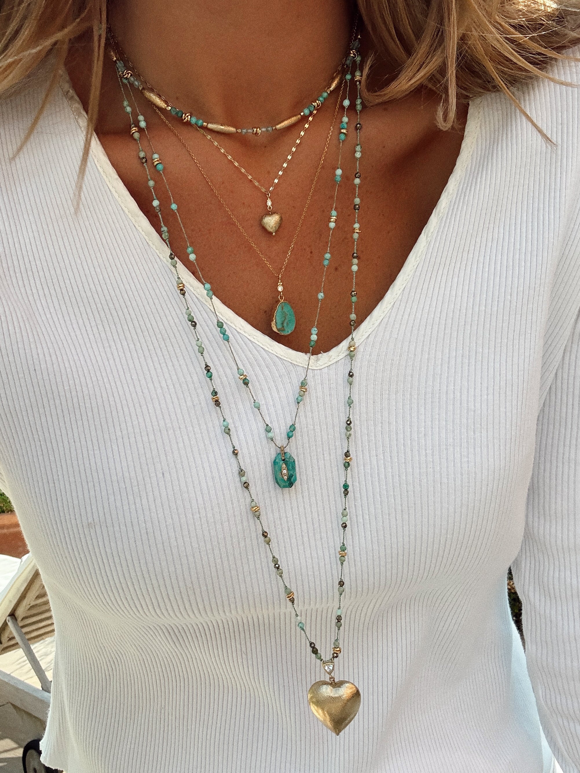 The Inside Necklace ↠ Turquoise