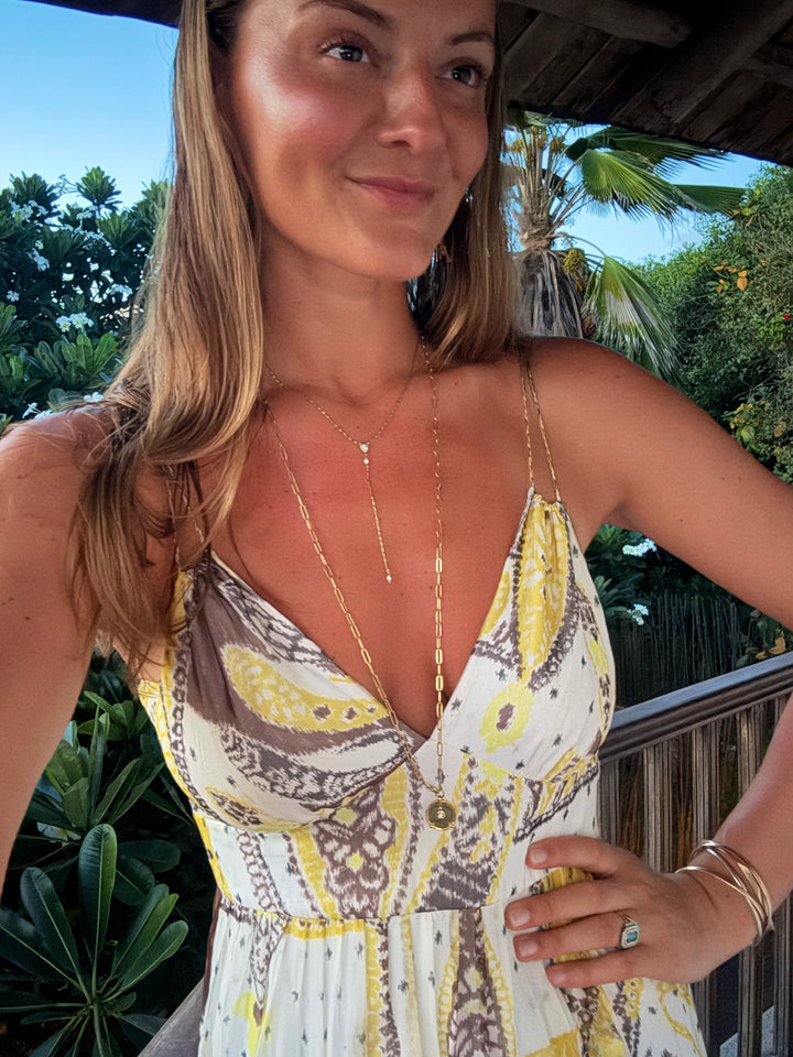 The Heritage Drop Down Necklace ↠ Pearl