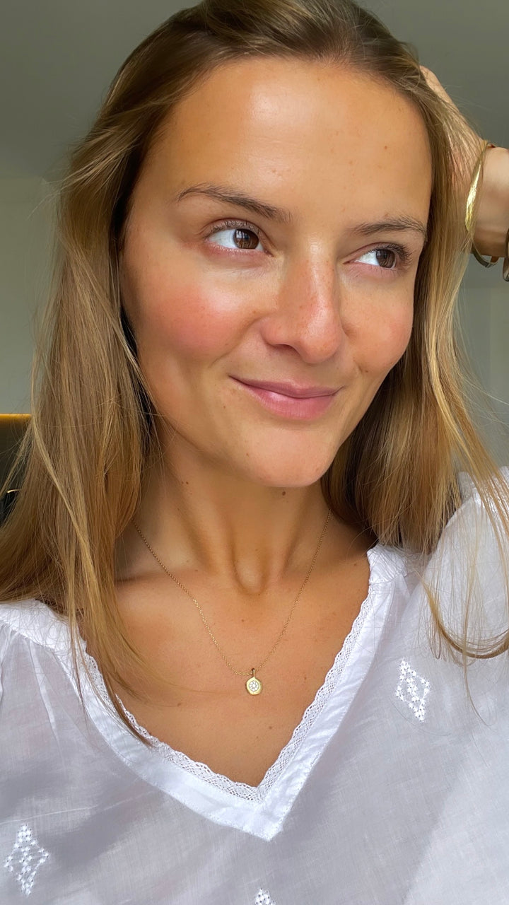 gold plated necklaces labradorite semi precious stone necklace sun medallion necklace necklace with cubic white zirconia 