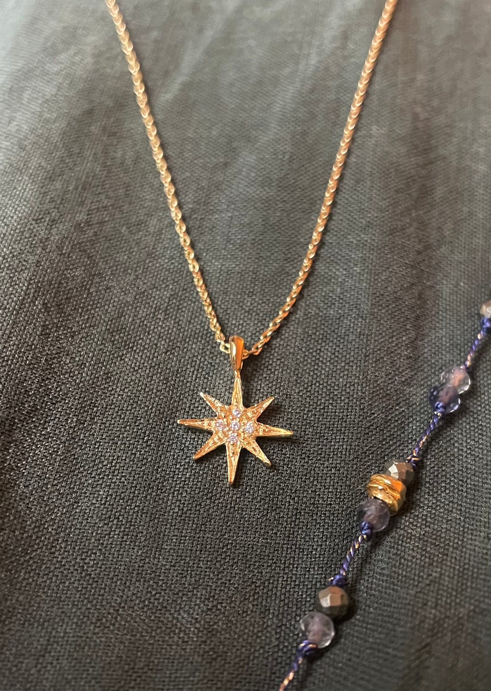 star medallion necklace by hanka in
