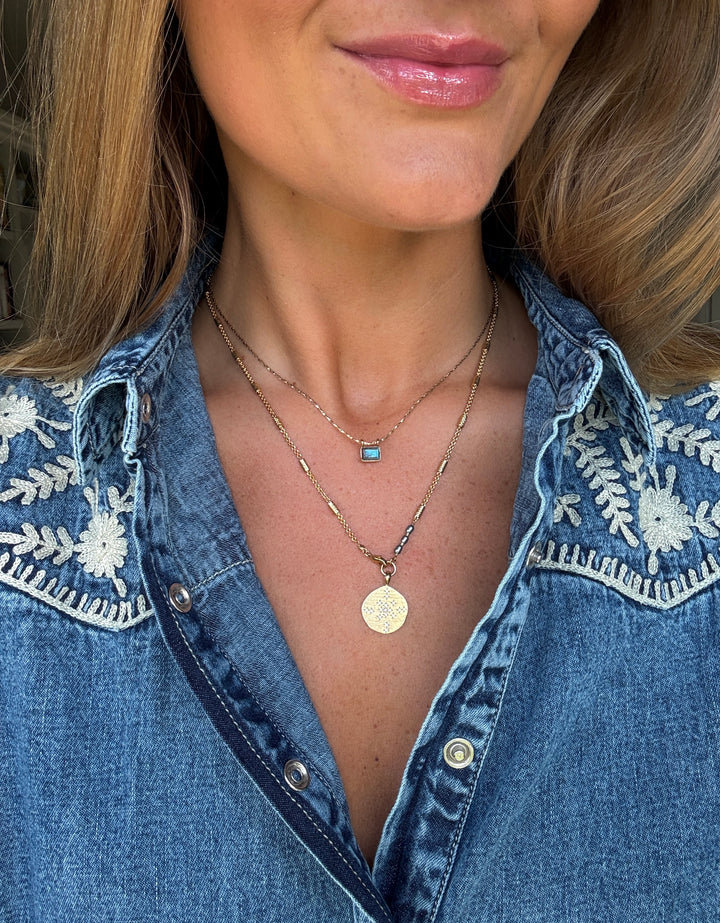 The Melchoir Necklace ↠ Blue pearl