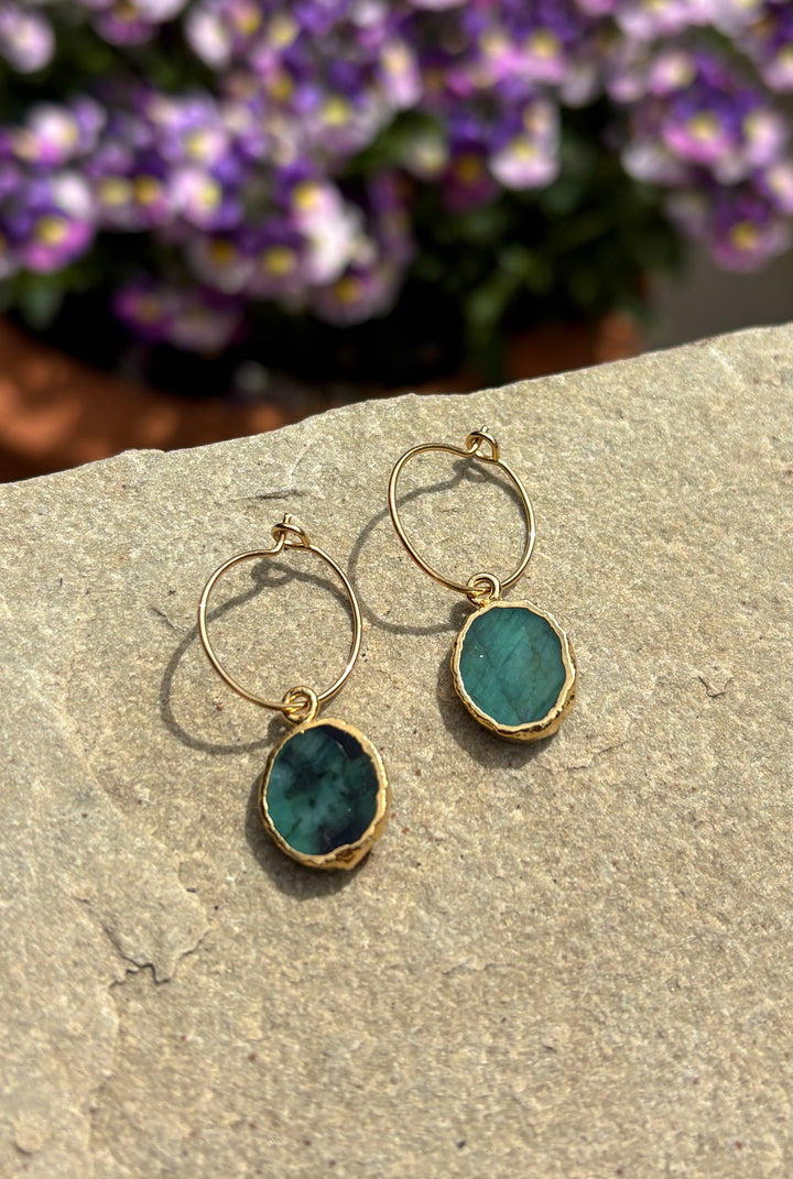 The Kara Earrings ↠ Emerald