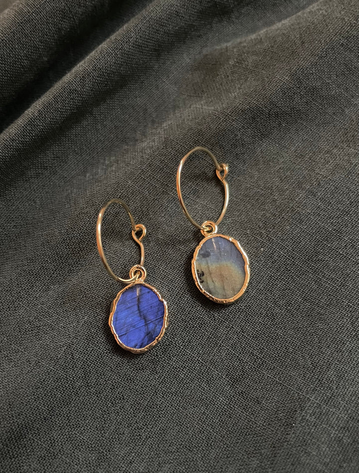 labradorite kara earrings by hanka in 