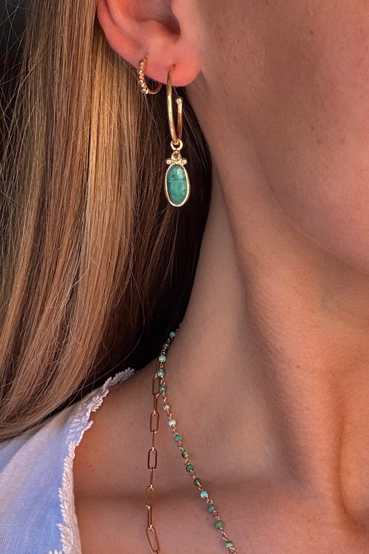 The Lassa Earrings ↠ Apatite