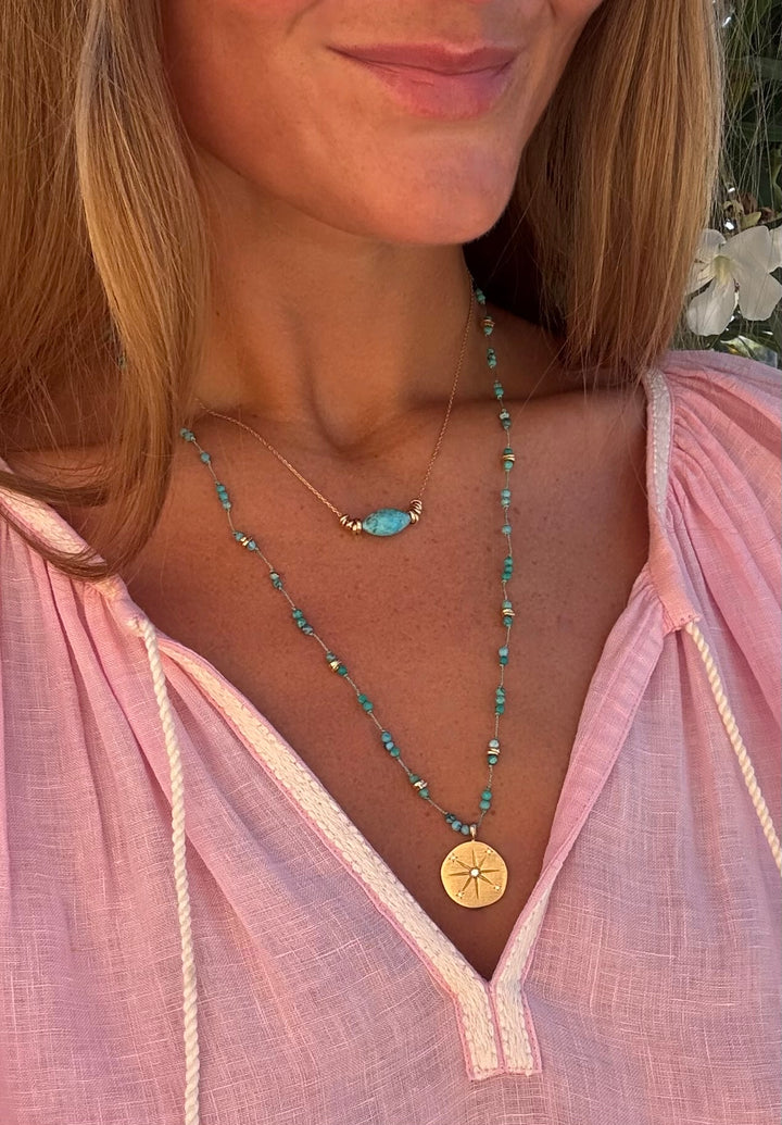 The Ubud Necklace ↠ Turquoise &amp; Neo