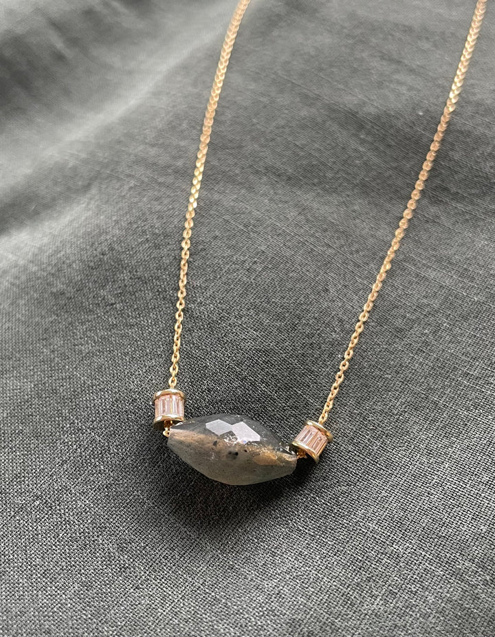 The Livia Necklace ↠ Labradorite