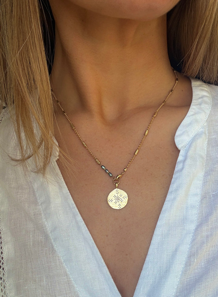 The Melchoir Necklace ↠ Blue pearl