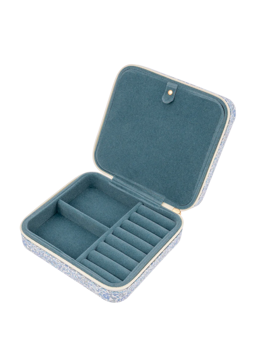 The Liberty Travel Jewellery Box ↠ Millie Light Blue