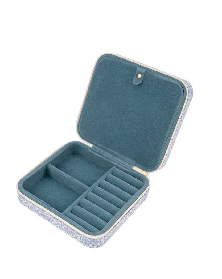 The Liberty Travel Jewellery Box ↠ Millie Light Blue
