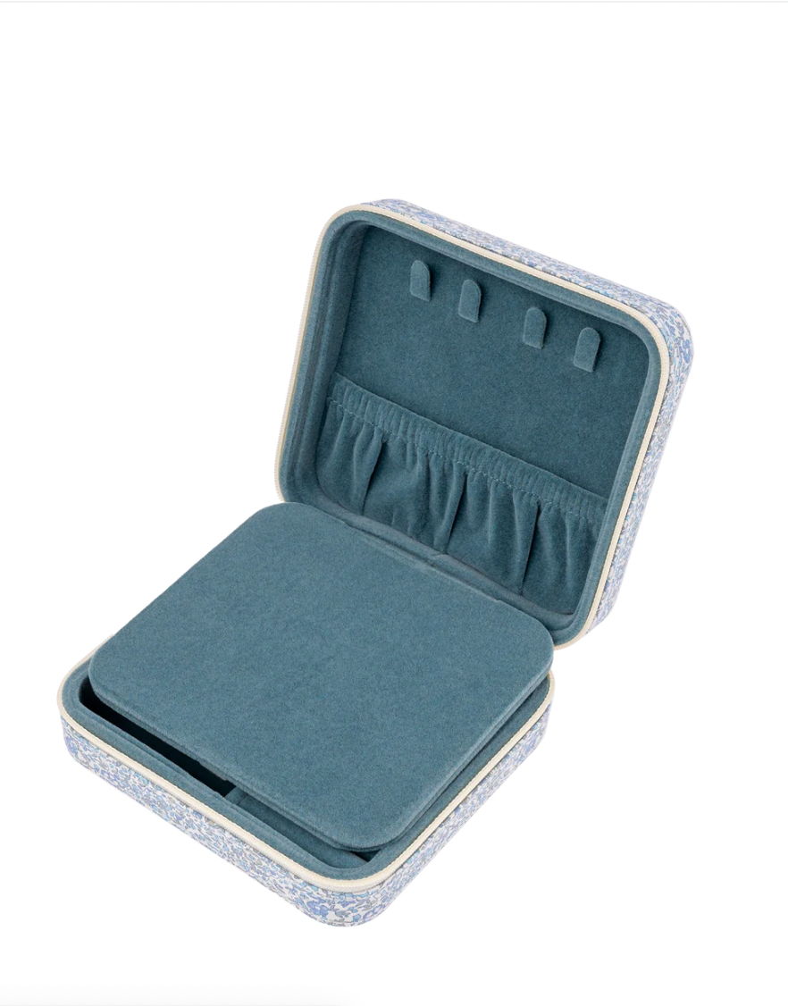 The Liberty Travel Jewellery Box ↠ Millie Light Blue