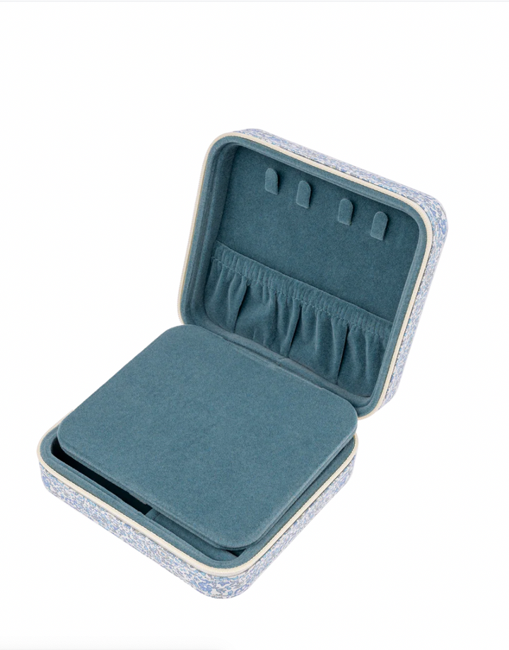 The Liberty Travel Jewellery Box ↠ Millie Light Blue