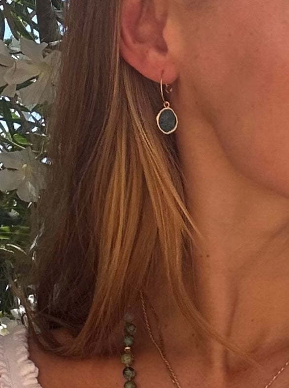 The Kara Earrings ↠ Emerald
