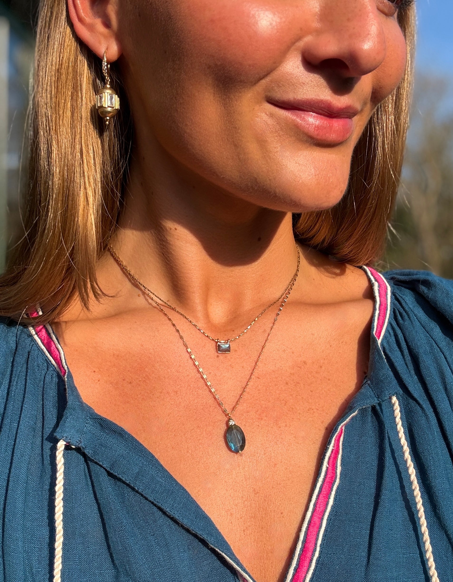The Jolie Necklace ↠ Labradorite