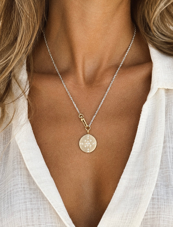 The Curtis Necklace ↠ Gold &amp; Silver Star