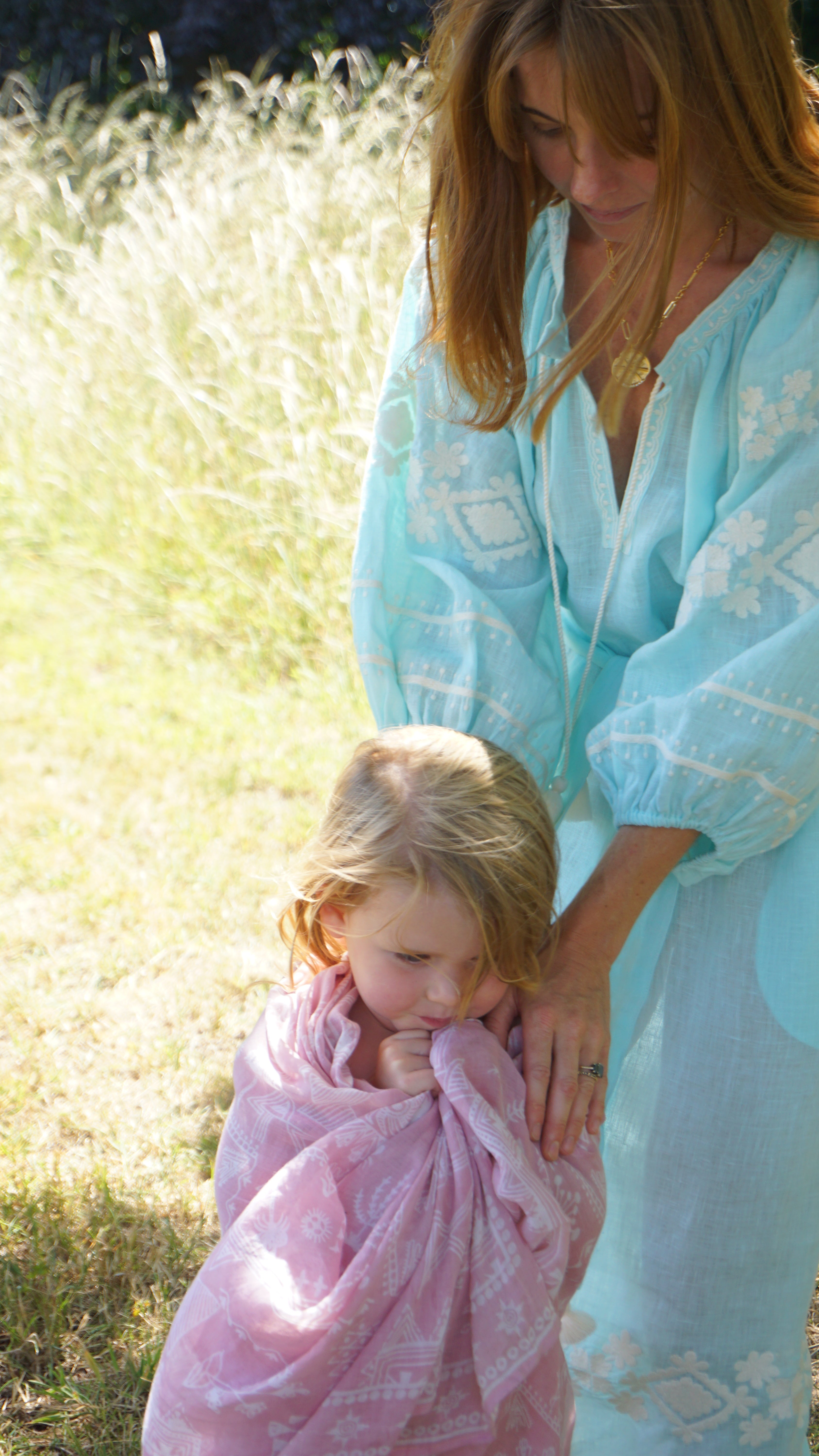 The Babylos Dress ↠ Turquoise & White