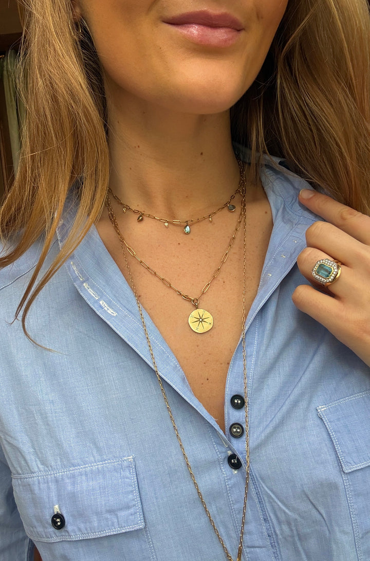 The Vegas Choker Necklace ↠ Labradorite