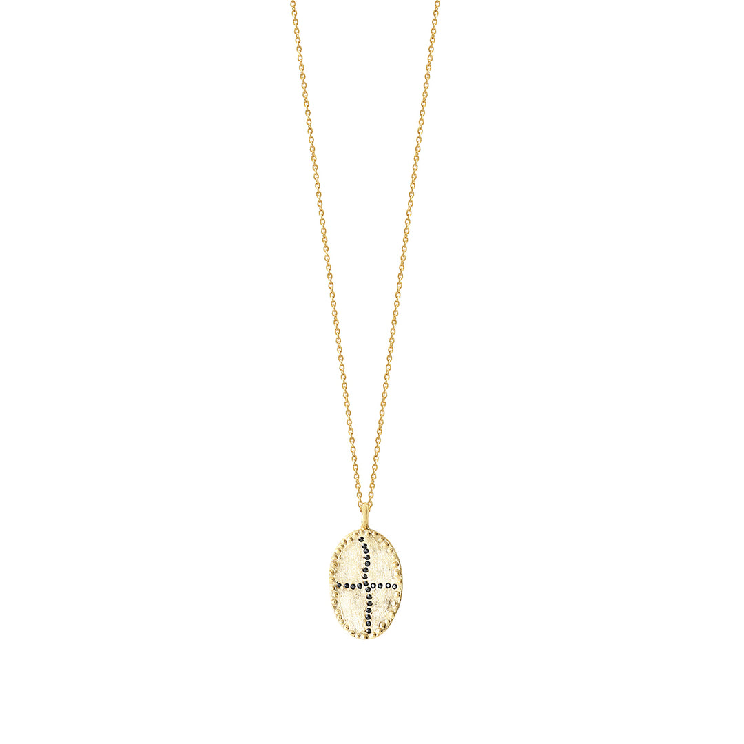 short gold plated necklace with pendant louise hendricks bazile collection short necklace in black 